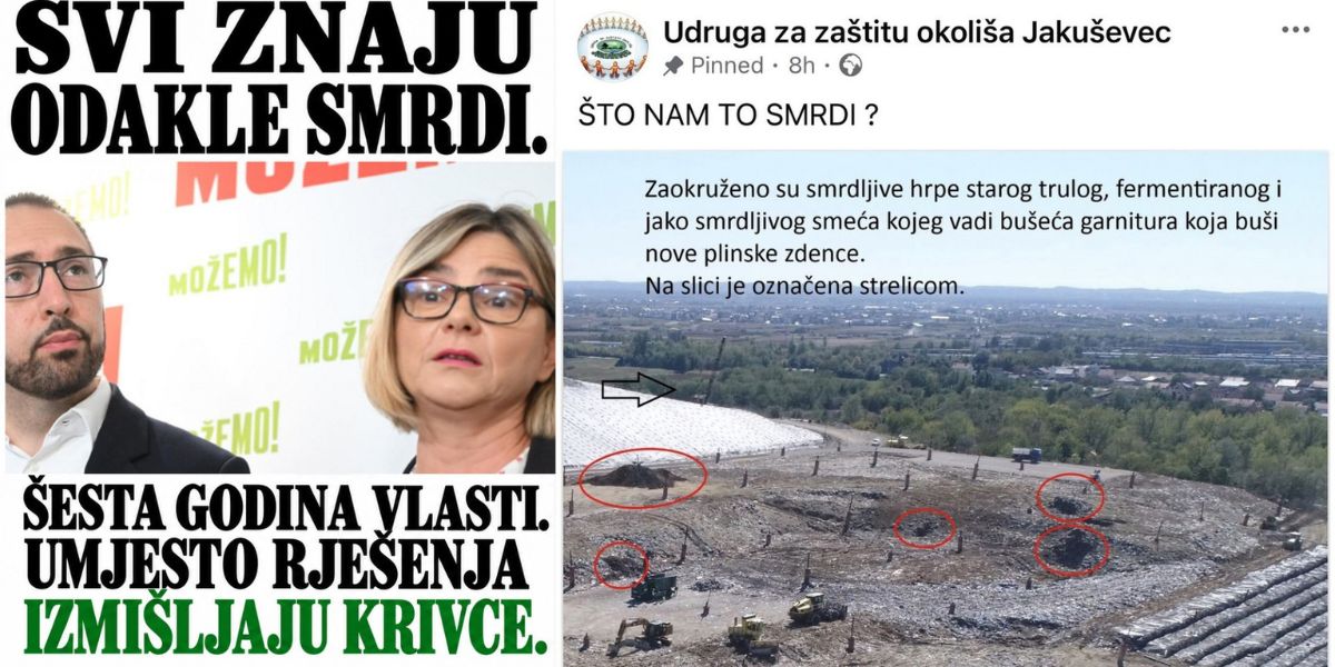 Prozvao Tomaševića zbog smrada: 'Građani su ih birali da rješavaju probleme, a ne da izmišljaju krivce'
